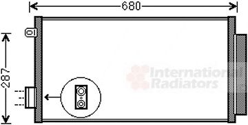 VAN WEZEL 17005411 -  Конденсатор, кондиционер
